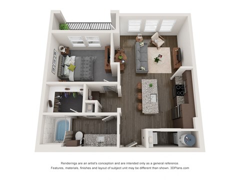 Nine 50 A5 luxury floor Plan 1 bed 1 bath